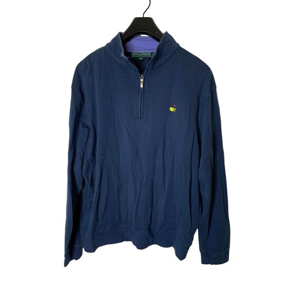 Masters Collection Sweaters - Masters Collection Golf 1/4 zip pullover navy men's size XL